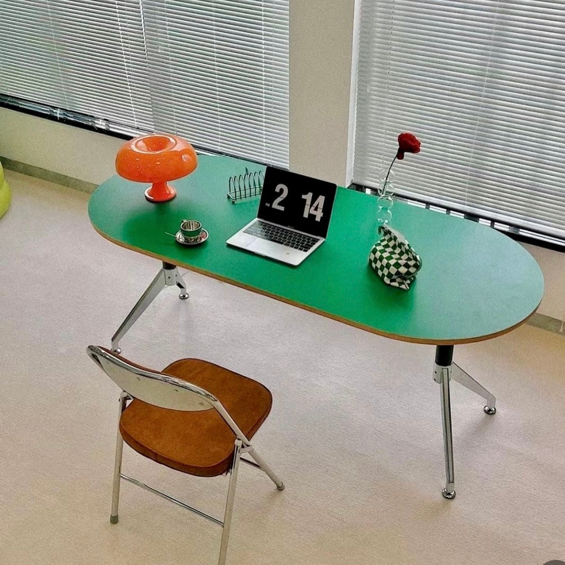 [PRE-ORDER] Green Oval Frame Table