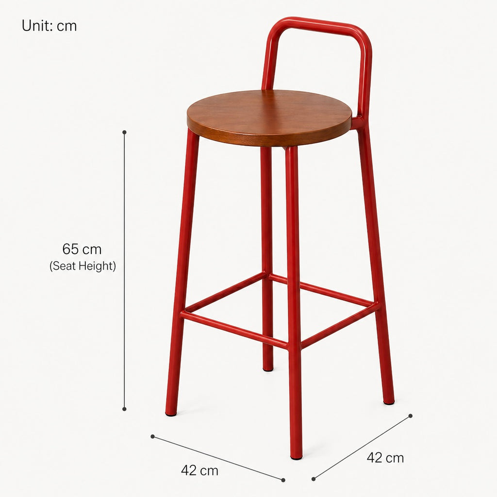Bar Stool (Red)
